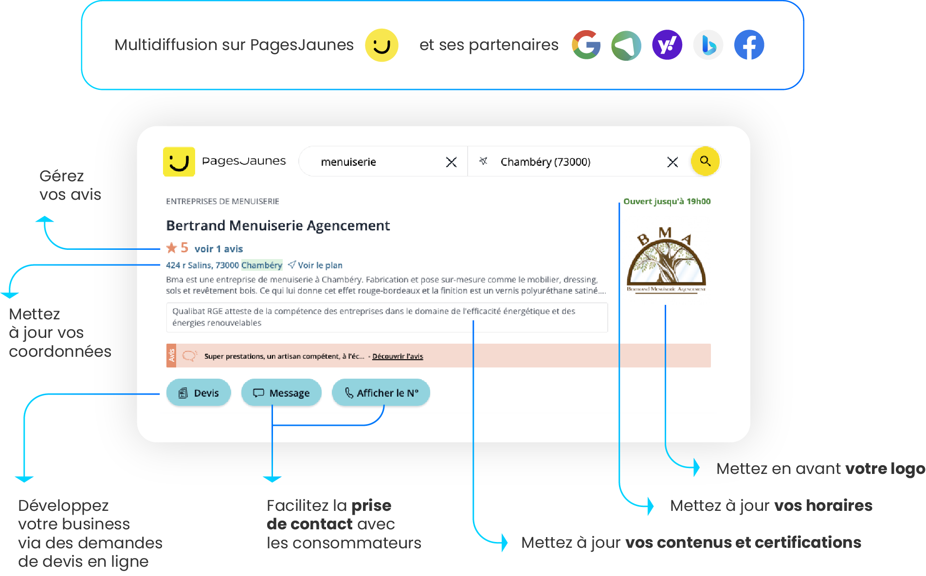 PagesJaunes Bertrand Menuiserie Agencement