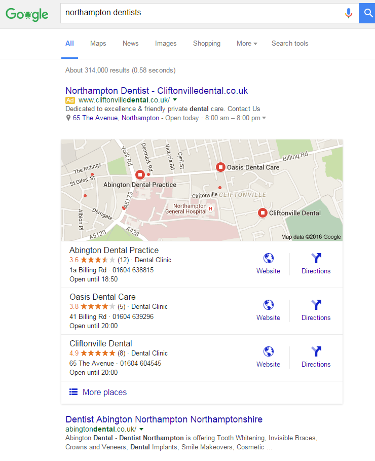 avis google local pack