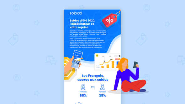 Article Infographie soldes été 2020 Solocal PagesJaunes